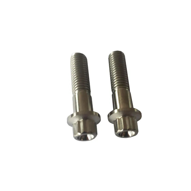 Factory Price of M8x35mm Titanium Split Rim Bolt Titanium 12pt Flanged Head Bolt Titanium Bolt for BBS Split Rim Wheels