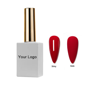 Wholesale ELLIS NAIL EN-TC04 Custom Logo Transparent UV LED Nail Gelpolish Private Label Top Coat Super Shiny Hema Free