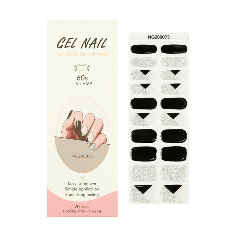 Huizi Wholesale Custom Nail Wraps Nail Art Decoration Sticker Jamberry Nail Sticker Real Nail Polish Nail Strips