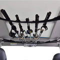 Adjustable Portable Fishing Rod Placement Rack Car Fixed Belt with On-Board Car Built-in Rod Holder
