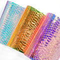 Big Crocodile Embossed Fluorescent Colored Transparent Soft Pvc Film for Making Bag