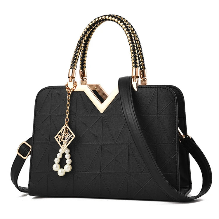 2025 Hot Sale Retro pink Shoulder Fashion Trendy Pearl Girl Handbag Cute Mini Crossbody