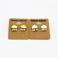 High Quality Cloud Water Drop Enamel Cute Stud Earrings