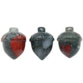 DIY Natural Stone Hazelnut Ornaments African Blood Stone Pine Nuts Carved Home Decoration Crystal Crafts