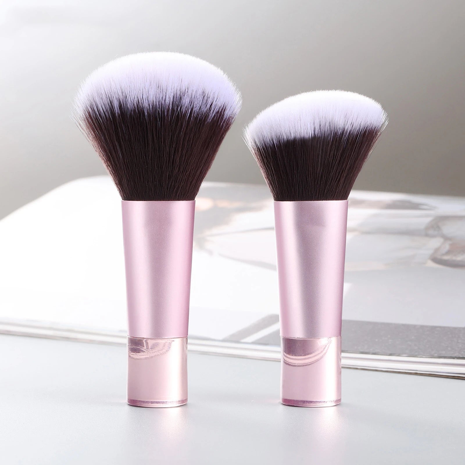 Factory Price Mini Blush & Contouring Brush Portable Single Soft Hair Metal Handle Loose Powder Makeup Brushes Beauty Tool
