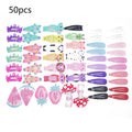 Wholesale Custom Pack Candy Color Animal Fruit Cute BB Snap Hair Pins Cartoon Animal Metal Hair Clips for Baby Girls