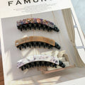 New Korean Ins Fashion Good-Looking Banana Clip Ponytail Hairpin Acetic Acid Plate Adult Retro Hair Accessories Retro Twist Clip
