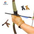 PIAOYU Cowhide Two Finger  Glovesoutdoor Sports Protection Slingshot Hunting Recurve Bow Hunting Bow Accessories