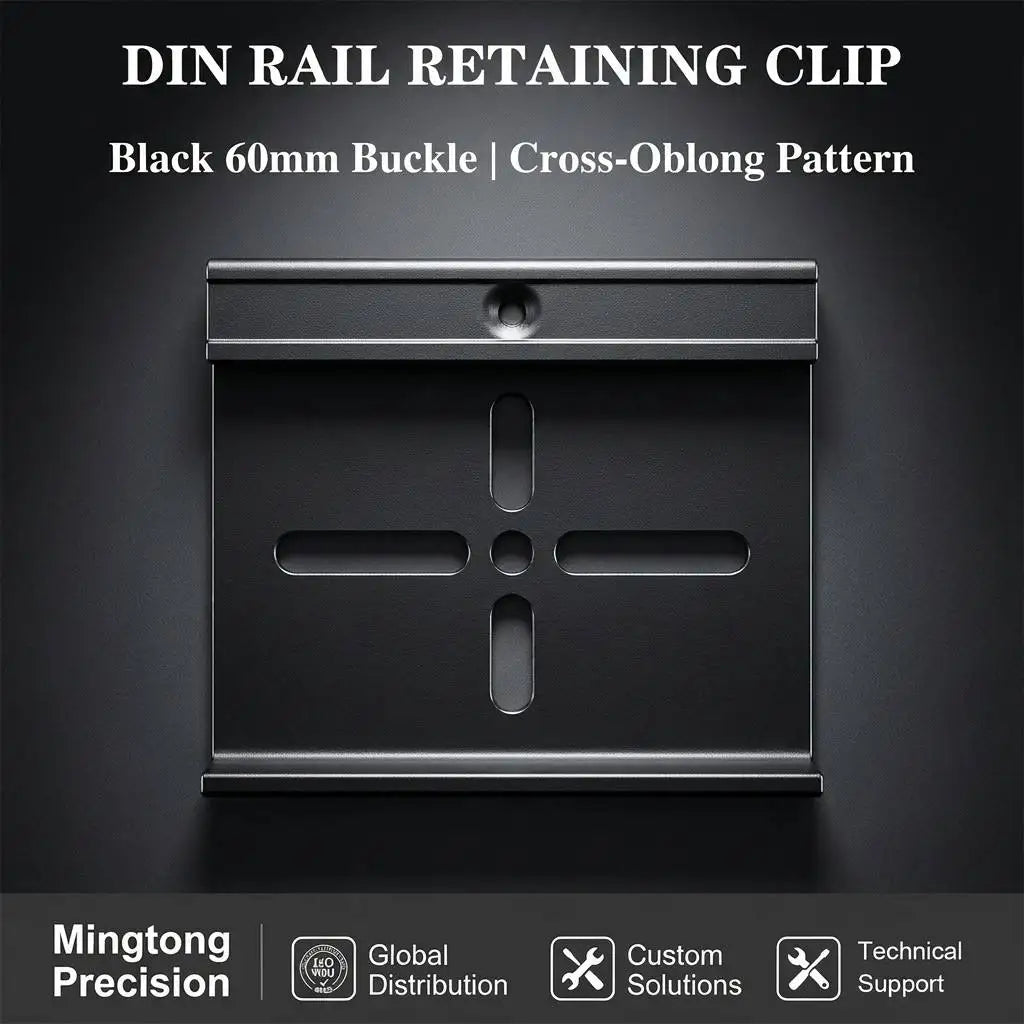Relative Installation Rail Bracket Din Rail Clip with Snap Hook Railway Buckle for Mounting Rails