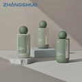 Premium Plastic Cosmetic Bottles Packaging for Toner with Screw Cap 200ml White Clear Frosted Lotion Bottle with Ball-Shaped Cap
