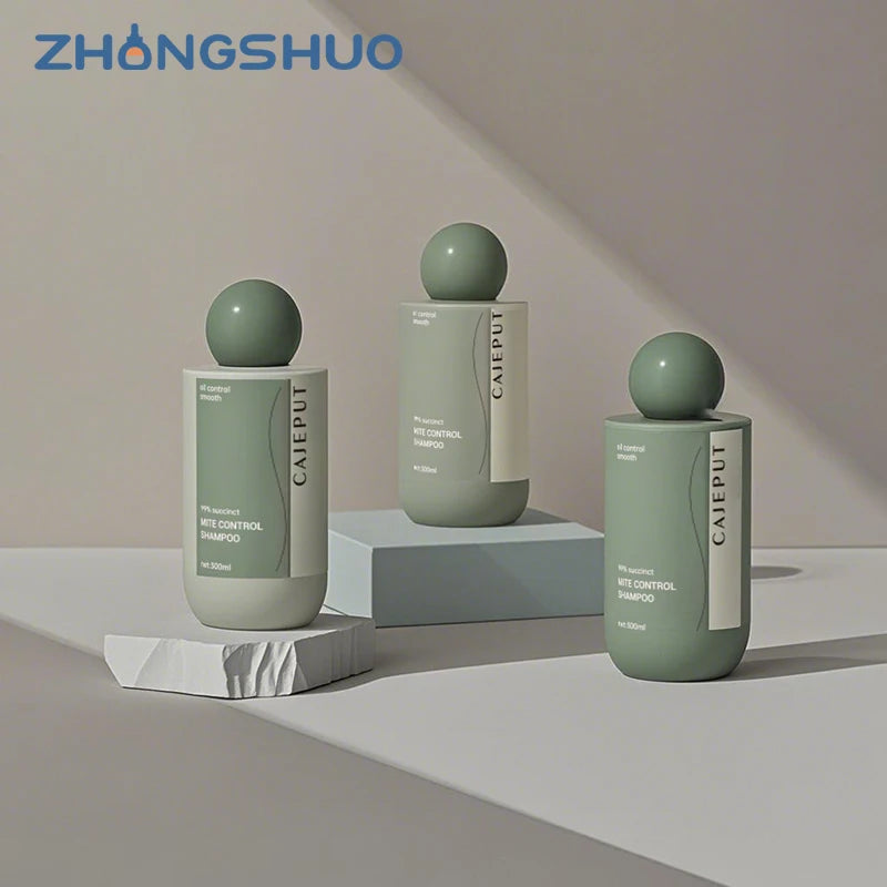 Premium Plastic Cosmetic Bottles Packaging for Toner with Screw Cap 200ml White Clear Frosted Lotion Bottle with Ball-Shaped Cap