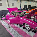 Rigid Modular Colorful PP Garage Floor Tiles Anti Slip Interlocking Plastic Flooring 40x40x1.8cm Tiles for Floor