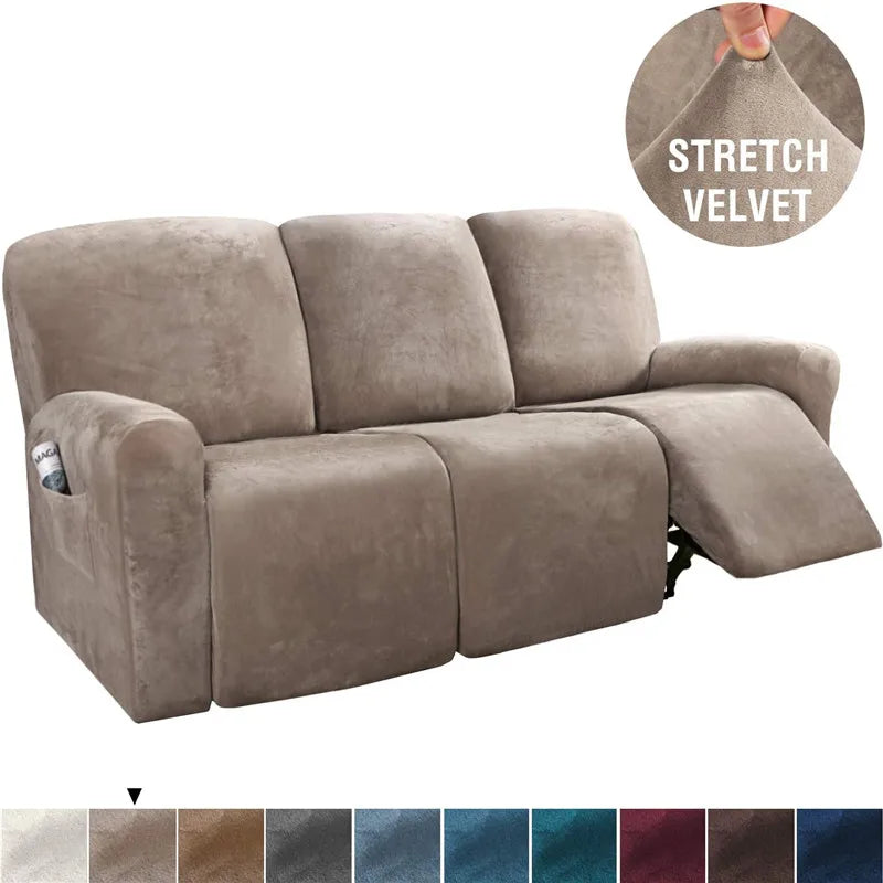Manufacturer Offers Wholesale Snownyl Reclining Chair Sofa Covers New and Popular Elastic Stretch for Living Room