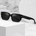 2025 Designer Gold Frame Square Sunglasses for Women Polarized Acetate Lenses Small Size and Stylish