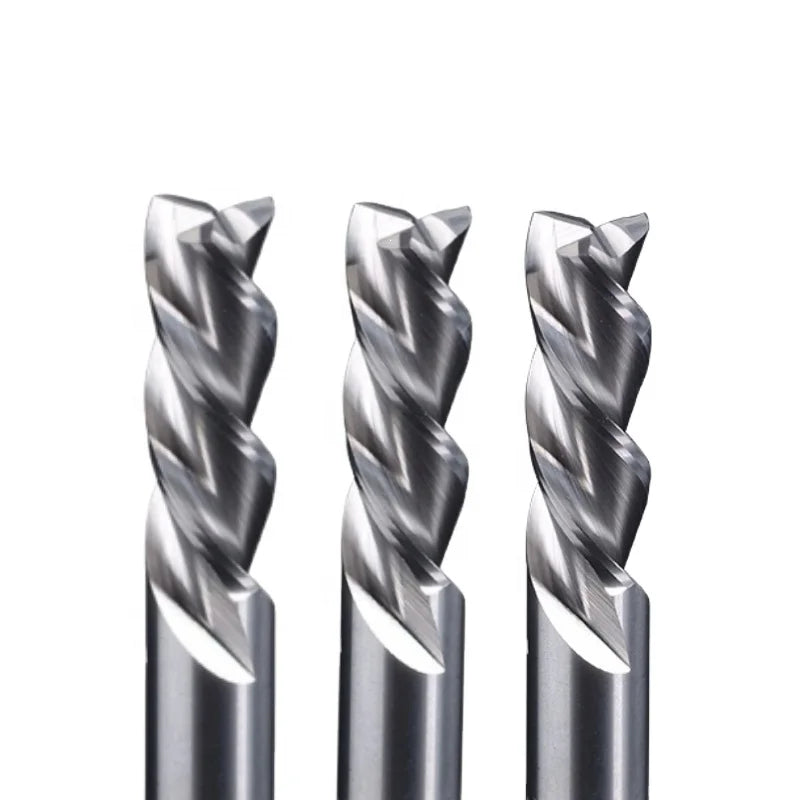 CHENGZHEN HRC55 3-Flute Left/Right Square End Mill - 8mm Shank Carbide CNC Router Cutter - Copper/Aluminum Milling RoHS