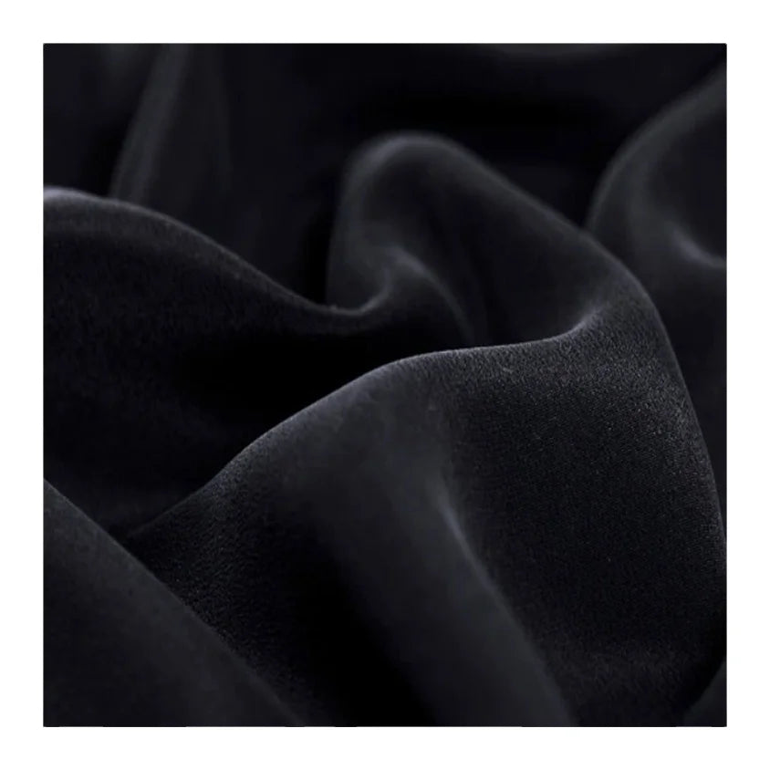30 MM 114 CM Sand-washed Silk Heavy Crepe Heavy Vertical Waxy Pure Color Silkworm   Silk Fabric