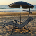 Outdoor Camping Beach Folding Chair Awning Oxford Fabric Leisure Garden Courtyard Beach Park Living Room Hospital Fishing Use