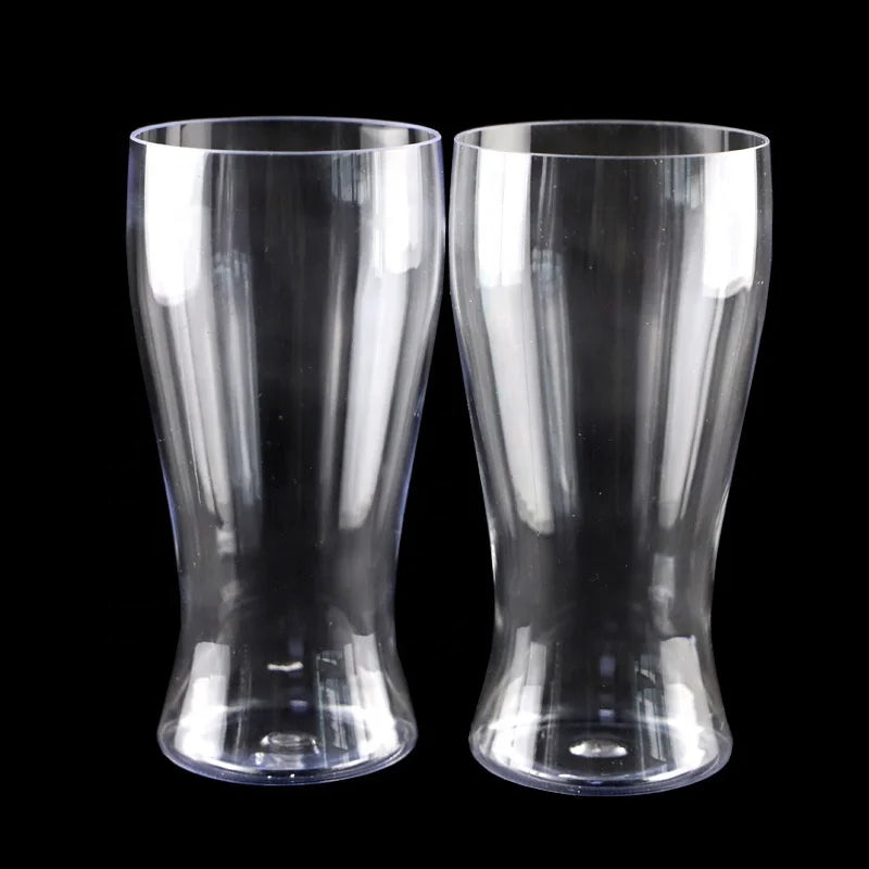 Customized logo BPA Free Tritan Beer Glass Drinking Cup clear Recyclable Unbreakable Plastic Beer Cup