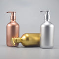 500ml Large Capacity PET Rose Gold Gold Silver Shampoo Shower Gel Body Lotion Pump Hotel Luxury Skin Care Packaging Bottle