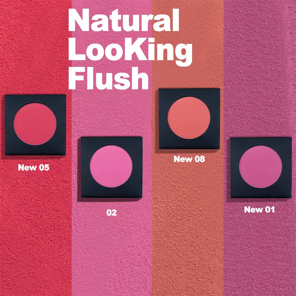 Wholesale Vegan Low Moq Powder Blush Private Label Cosmetics Makeup Smoothing Single Blush