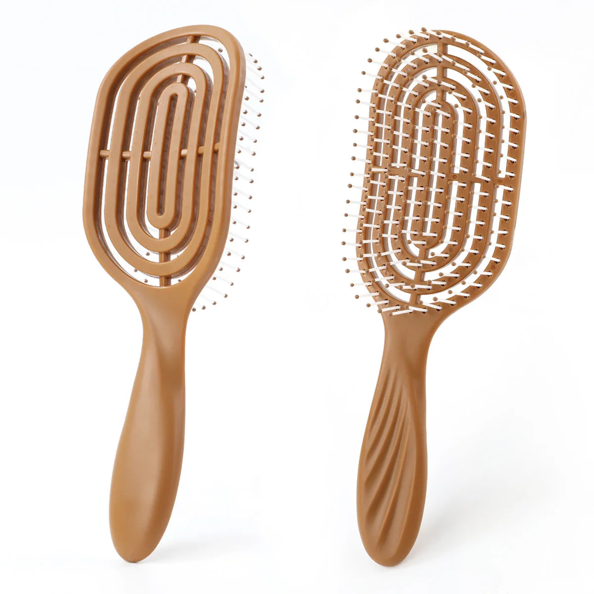 Dry/Wet Anti-Static Bristles Professional Curved Hairbrush Vented Detangling Styling Hair Brush Barber Comb Accessories TB03