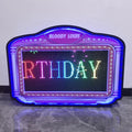 Led Board Birthday Party Custom logo Acrylic Led Night Club Message Board  Sign Bottle Presenter