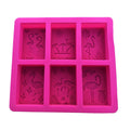 DIY Handmade Soap Molds 6 Holes Hawaiian Theme Craft Art Soap Making Supplies Rectangle Sunshine  Silicone  Flamingo Soap Molds