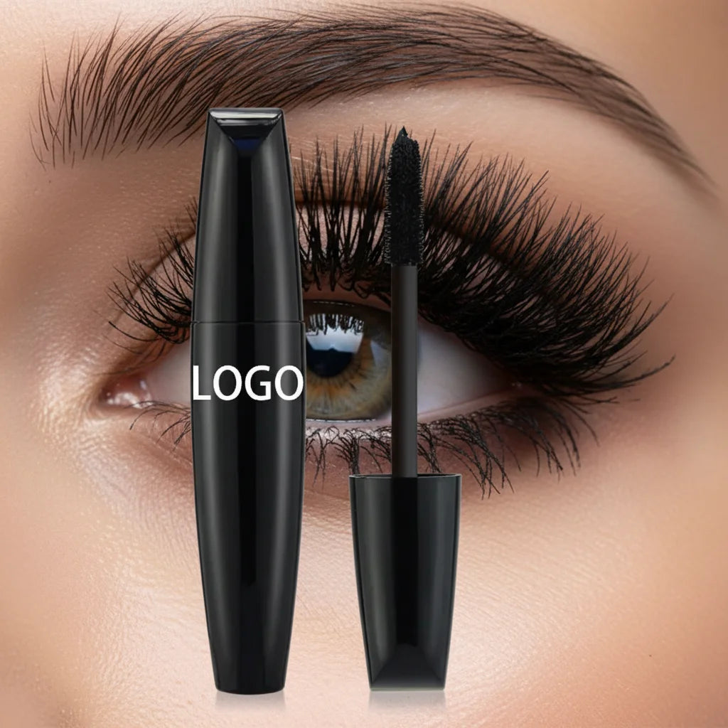Custom Logo Natural Organic Eyelash Enhancer Private Label Cruelty Free 4D Fiber Full Fan Volume False Lash Waterproof Mascara