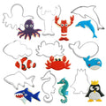 Metal Stainless Steel Bulk Sea Animals Baking Cookie Cutter Set Custom