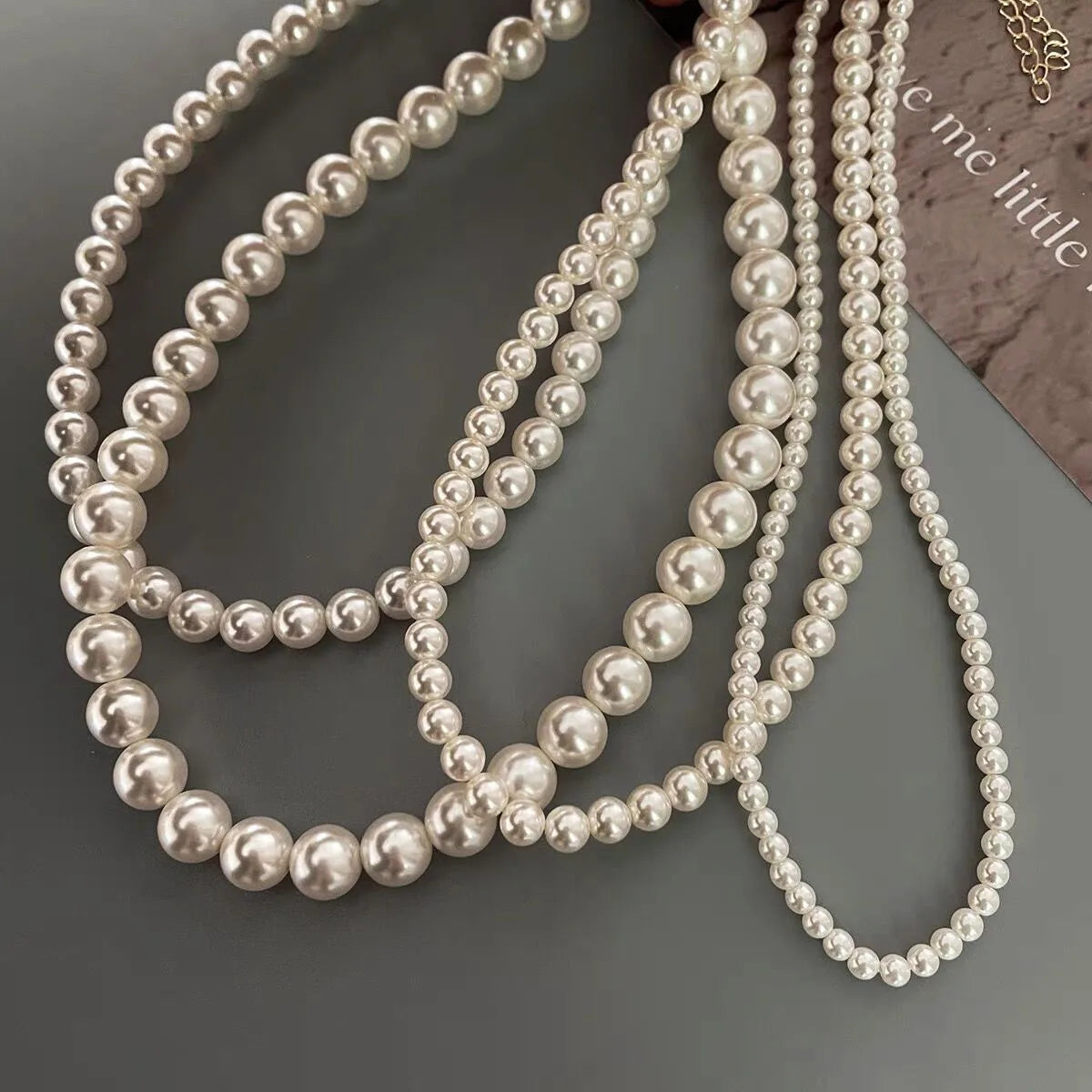 Wholesale Natural Hand-made Real Pearl Necklace Fashion Unique Bohemia Pearl Beads Chain Necklace Custom Designs Available