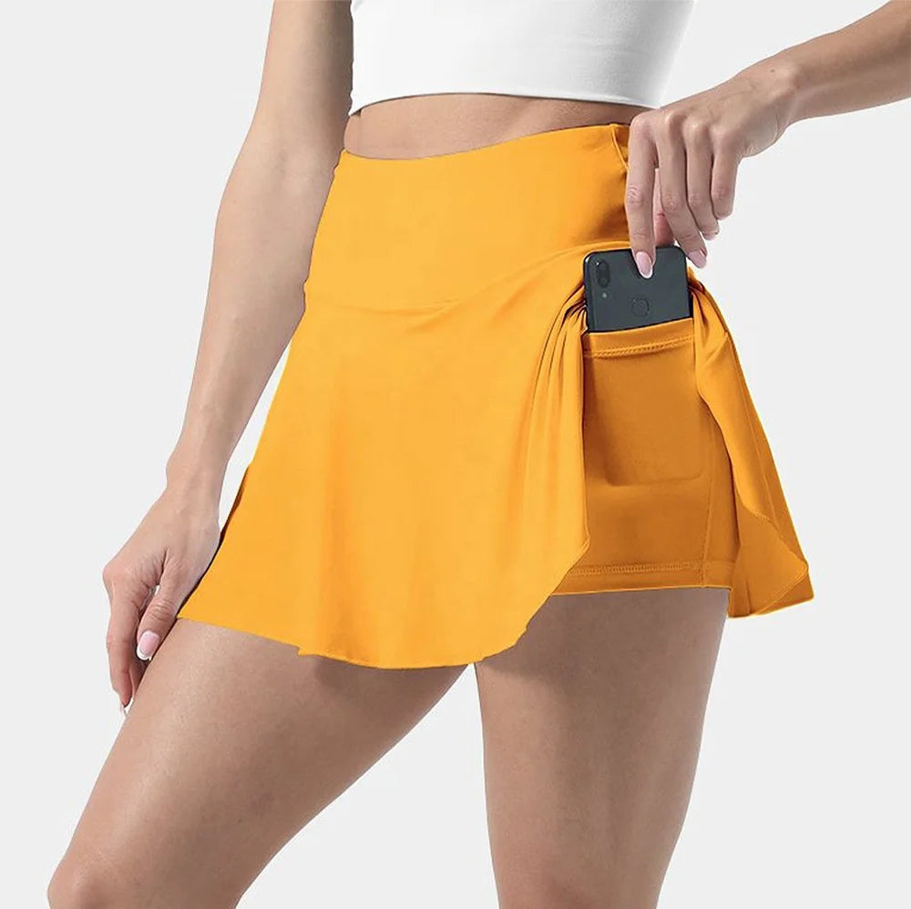 New Style Sportswear Custom a Line Pantskirt Women's Pants Skirt with Pockets Spandex/Polyester 220g for Workout Yoga Fitness
