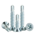 Hex Washer Head Flat CSK Head Self-drilling Screw Stainless Steel Metal Zinc DIN 7504 Size 3.5 - 6.3