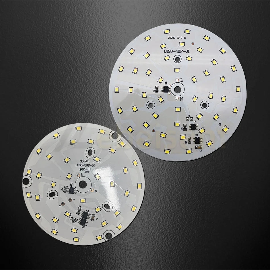 Drive-free 3W 5W 7W 9W 12W 15W 18W AC 220V SMD2835 LED Lamp Bulb Downlight Dia 32~120mm Round Aluminum Source Light Board