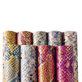 Thickness 1.0-1.2mm Snake Grain Leather for Making Phone case and Gift Box and Decorative Box and Toys and Bags PU Leather