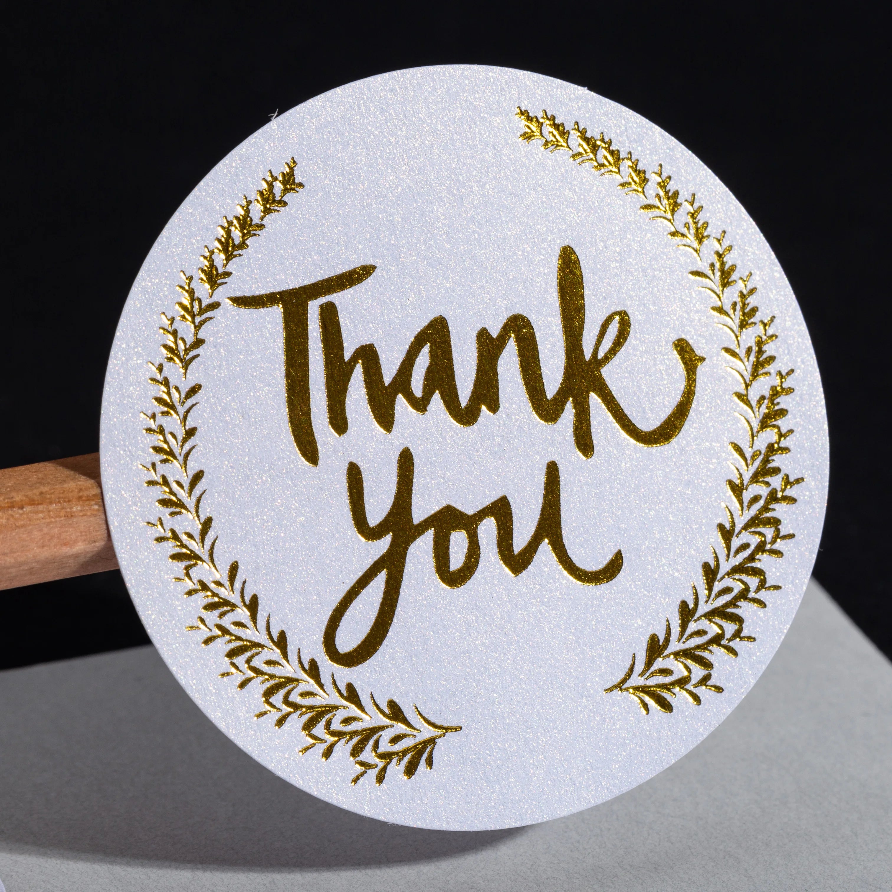 Custom Adhesive Vinyl Scratch off Label Sticker with Gold Foil Embossed Logo Printing Custom Shape Factory Price