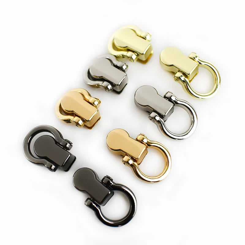 Meetee BF798 8x24mm Bag Strap Chain Alloy Nail Hooks Clasp DIY Hardware Accessories Screw Side Clip Ring Buckle