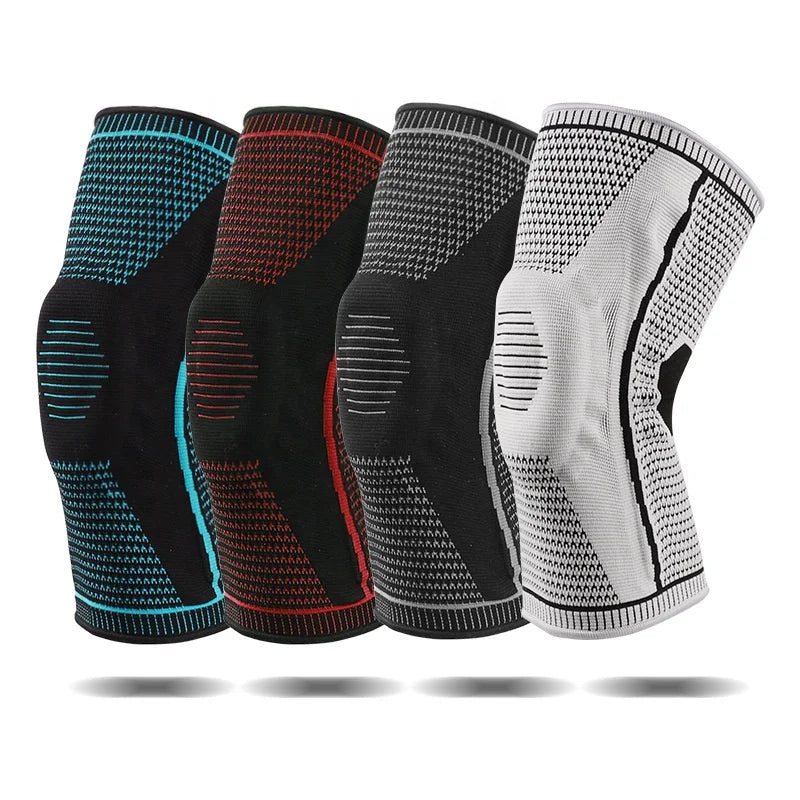 Nylon Silicone Compression Spring Knee Pads for Pain Relief