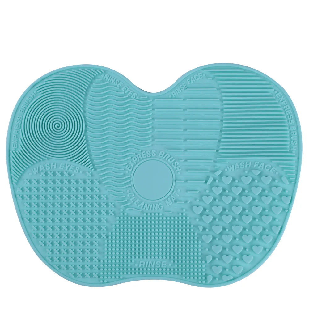 Facial Makeup Brush Cleaning Tool Pad Mat Cosmetic Silicone Brush Cleaner for Commercial & Home Use