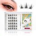 ICONSIGN Private Label Cluster Segment False Eyelashes Natural Faux Mink C D Curl DIY Lash Extensions Trays