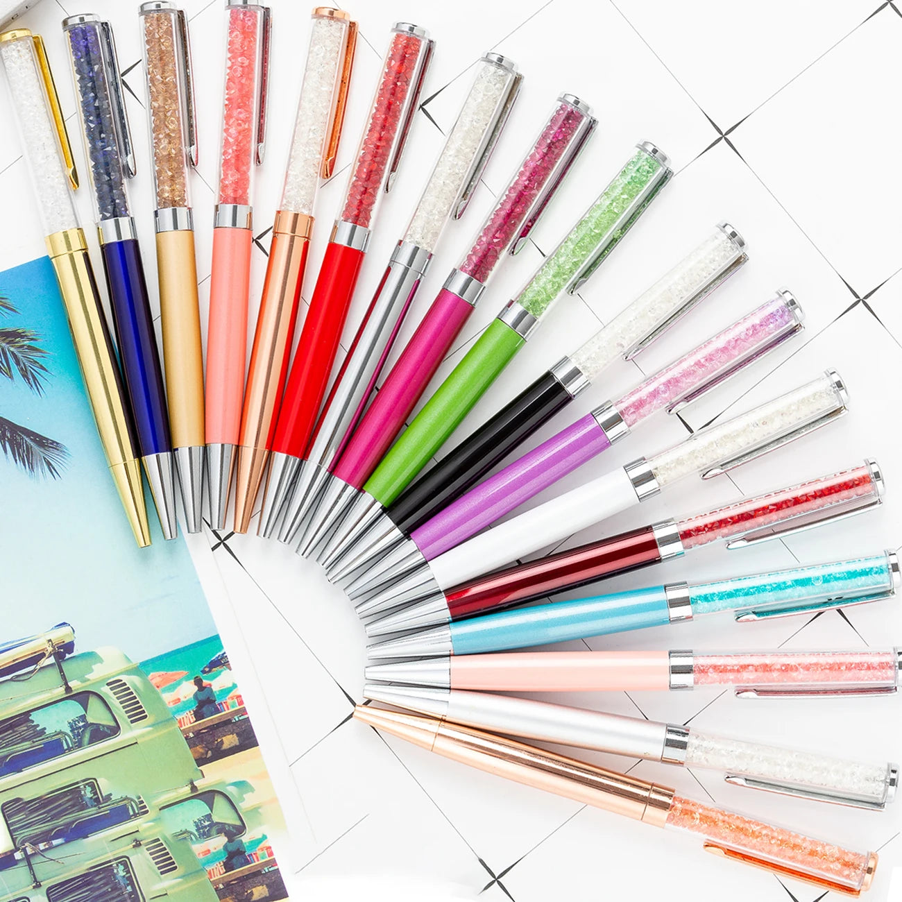 Youjin Brand Luxury Wedding Gift Personalized Engraved and Printed logo Crystal Diamond Ball Pen for Promotional Item