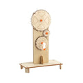 New Design Wood Mechanical Gear Linkage Science Experiment Stem Kids Toys DIY Hand Assembled
