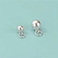 Diy S925 Gioielli Argento 925 Catene Belle Rope Charm Bracelets Pendant Jewelry Accessories Jingle Bell Charm