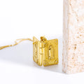 Fashion Jewelry Necklaces Virgin Mary Christian Pvd Gold Plated Religious Picture Photo Locket Necklace 18k Necklace for Women