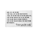 Yiwu Aceon Stainless Steel Big Size Rounded Corner Metal Credit Card Wallet Insert Father Best Dad Gift Stamped Brushed Card Tag