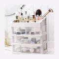 GUDE 41006-3 Modern Makeup Organizer Desk Organizer Vanity Box 4 Drawers Storage Case PP Plastic Injection Molded Rectangle