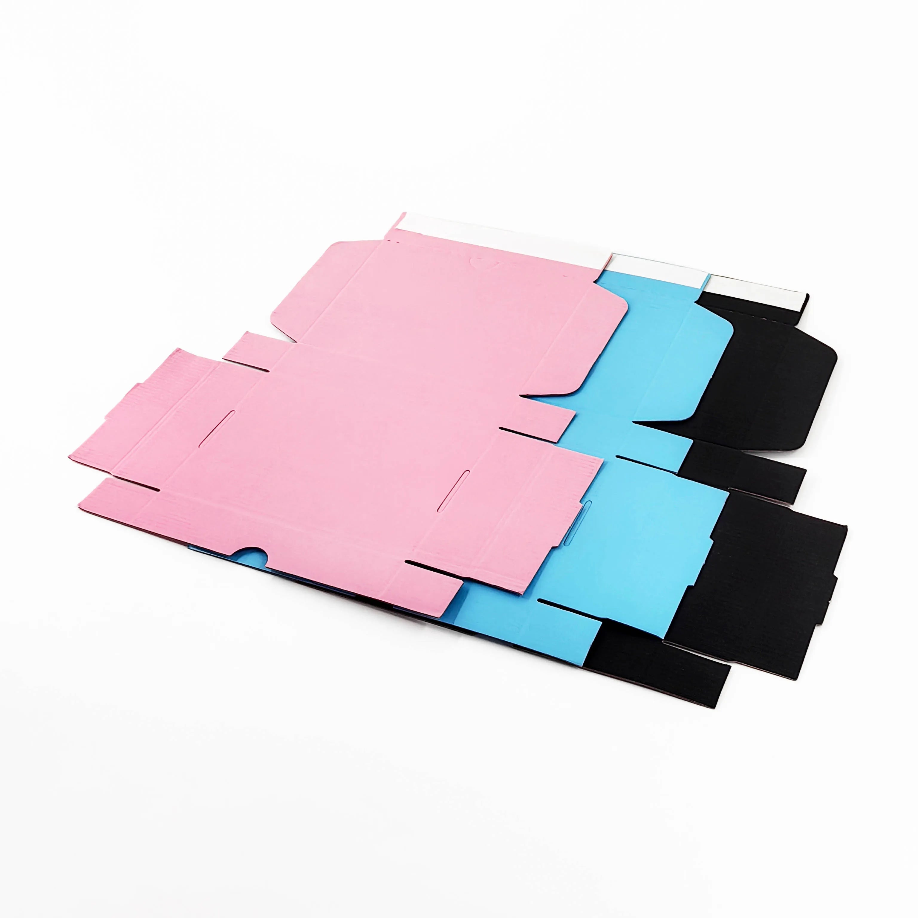 Custom Logo Foldable Storage Tear Strip Kraft Boxes Corrugated Mailer Clothes Box