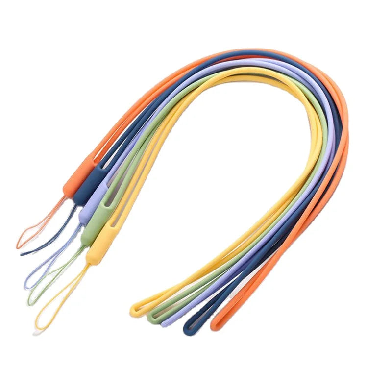 Promotional Soft Silicone Phone Holder Neck Strap Lanyard