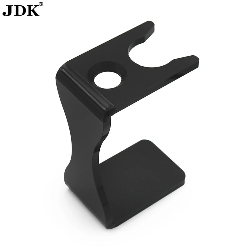 Private Label Shaving Kit Black Acrylic Shaving Brush StandShaving Straight Razor Stand Shaving Brush and Razor Holder
