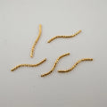Jewelry Tube in Jewelry Findings & Components 18K Gold Plated Can Across Wire Bracelet Brass Spacer Beads for Jewelry Making
