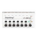 Depusheng MX6 48V  Ultralow-Noise- 6 Channels Stereo Mixer Line Mono Audio Mixer With Mini Sound Mixer